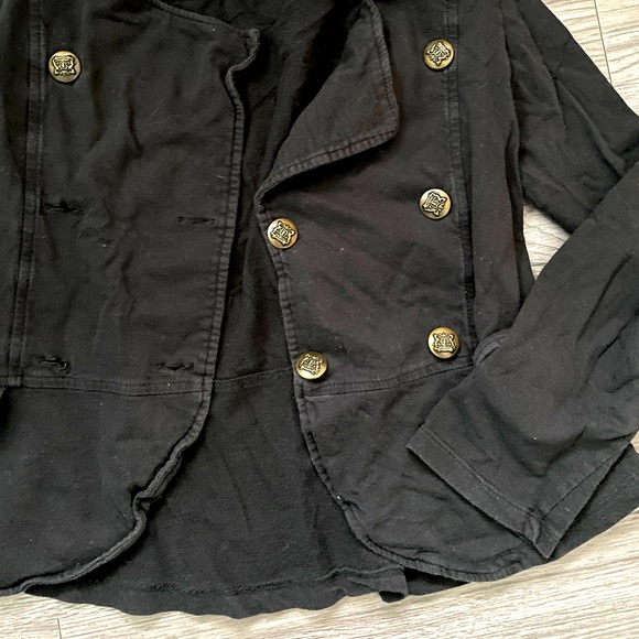 Black Button Up Blazer - Picture 3 of 6